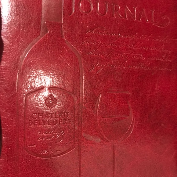A wine journal book with a leather-like cover. - Picture 2 of 12
